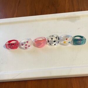 Two’s Co. Acrylic Rings- Various Designs
